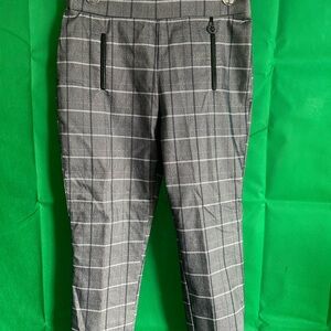 Calvin Klein Women’s Gray Plaid Dress Pants